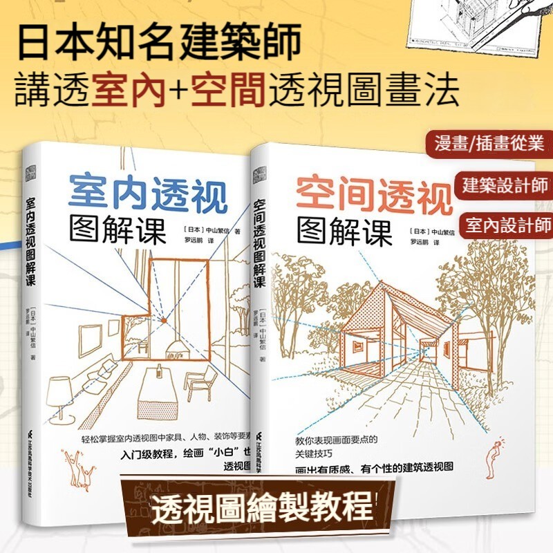 【透視圖繪製教程】:室內透視圖解課+空間透視圖解課 【透視圖繪製教程】:室內透視圖解課+空間透視圖解課