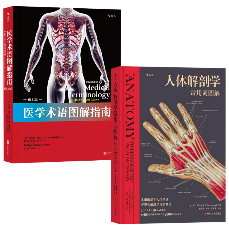 【醫學術語圖解指南（中英）】+【人體解剖學常用詞圖解】