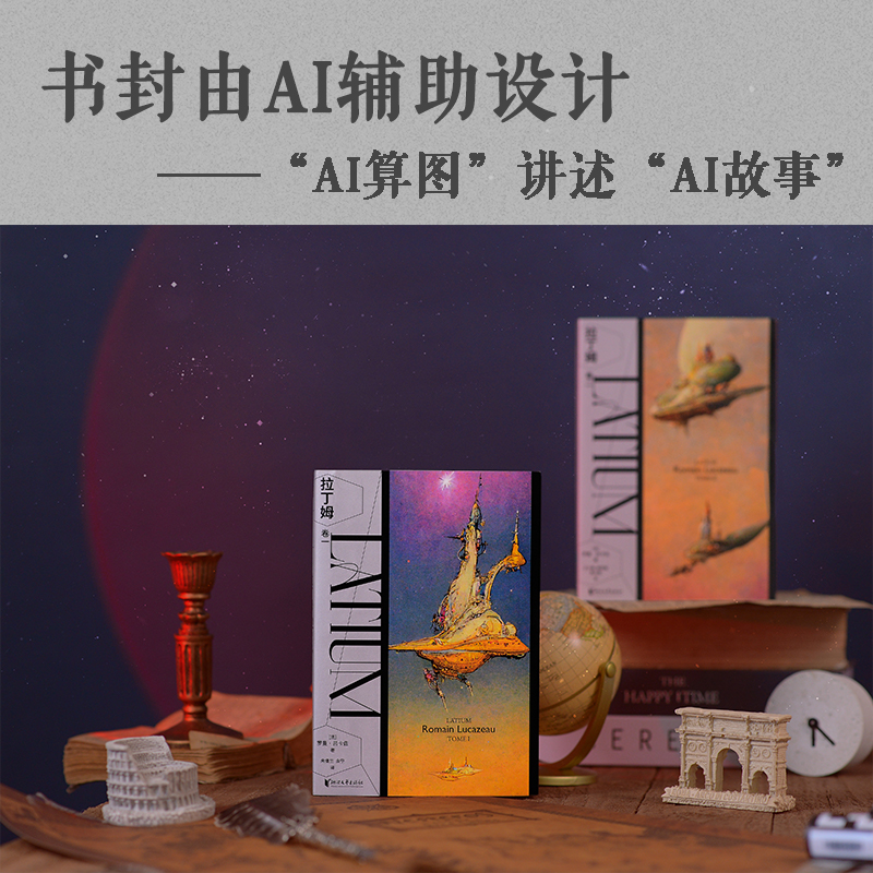 法國幻想文學大獎獲獎作品：拉丁姆（全兩冊）由AI人工智能輔助封面設計的科幻鉅作！