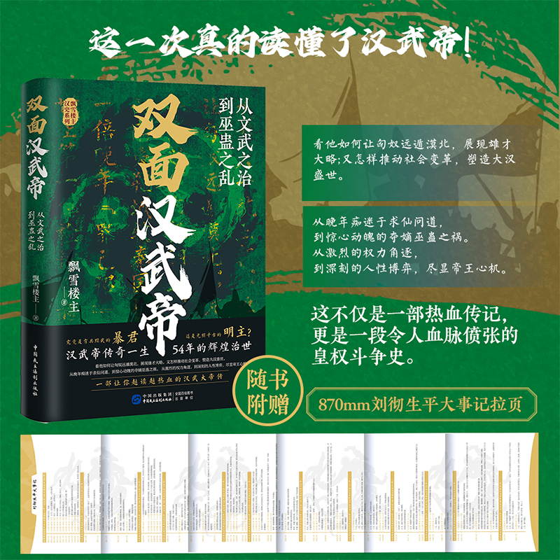 2024新書推薦:有爲:漢武帝的五十四年+雙面漢武帝:從文武之治到巫蠱之亂+巫蠱亂長安:漢武帝晚年的奪嫡暗戰(全三冊) 2024新書推薦:有爲:漢武帝的五十四年+雙面漢武帝:從文武之治到巫蠱之亂+巫蠱亂長安:漢武帝晚年的奪嫡暗戰(全三冊)