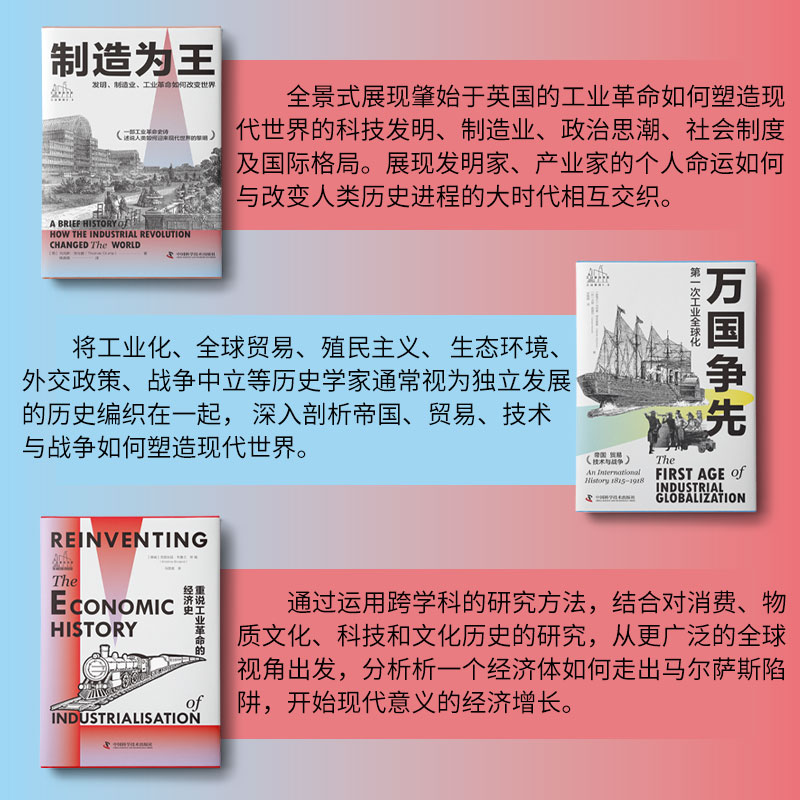 全面解讀工業革命【重說工業革命的經濟史+萬國爭先+製造為王】全三冊(原價1650,限時活動價1500) 全面解讀工業革命【重說工業革命的經濟史+萬國爭先+製造為王】全三冊(原價1650,限時活動價1500)